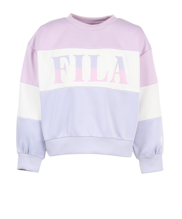 フィラ（FILA）ジュニア TC 裏毛 クルースウェットシャツ 145700-LAV