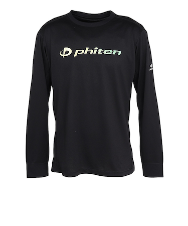 ファイテン（PHITEN）バレーボールウェア ラメ グラデーション 長袖Tシャツ BK/YE 3125JG68320