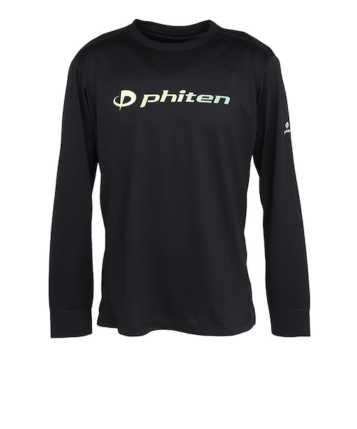 ファイテン（PHITEN）バレーボールウェア ラメ グラデーション 長袖Tシャツ BK/YE 3125JG68320