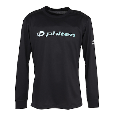 ファイテン（PHITEN）バレーボールウェア ラメ グラデーション 長袖Tシャツ BK/BL 3125JG68310