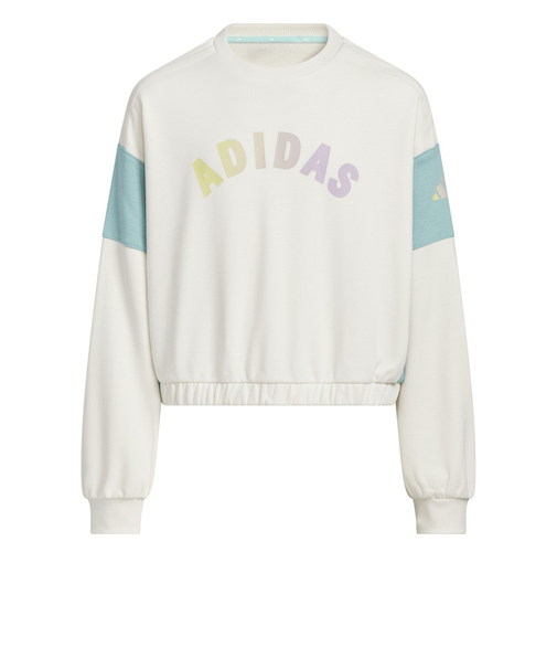 アディダス(adidas)ガールズ スウェット ルーズフィット クルーネック プルオーバー OO068-JZ8671