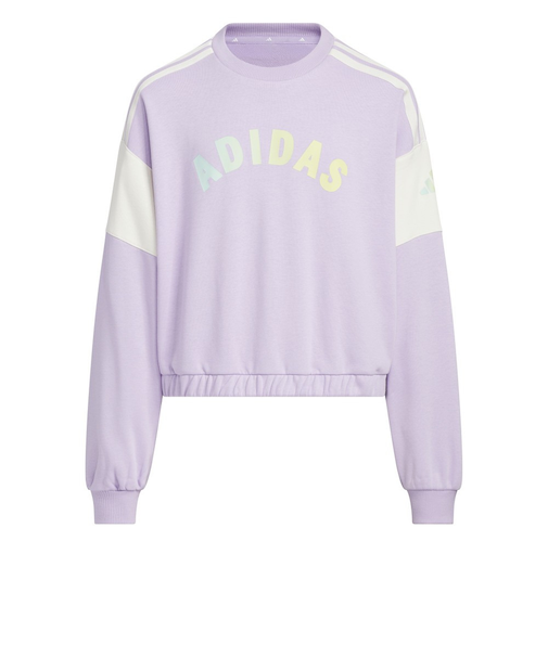 アディダス（adidas）ガールズ スウェット ルーズフィット クルーネック プルオーバー OO068-JZ8672