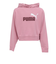 プーマ（PUMA）ジュニア ガールズ ESS 2カラー NO.1 ロゴ ショート レングス フーディ 687789 65 PNK