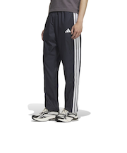 アディダス（adidas）３Ｓ ルーズフィット 起毛トリコット裏地付 フルレングス オープンヘム ウィンドパンツ QD767-JZ8774