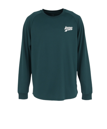 プーマ（PUMA）バスケットボールウェア シンプル スモール ロゴ 長袖 Tシャツ 63337905