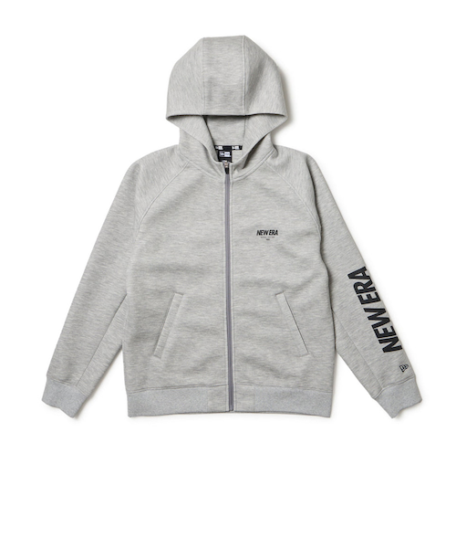 ニューエラゴルフ テック スウェット フルジップフーディー グレー L ニューエラ（NEW ERA）テックスウェット フルジップ フーディー