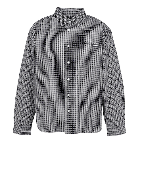 エクストララージ(XLARGE)PLAID 長袖シャツ 101253014003-BLACK(Men’s) エクストララージ（XLARGE）PLAID 長袖シャツ 101253014003-BLACK