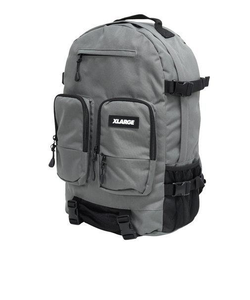 エクストララージ（XLARGE）UTILITY ダブルポケット バックパック 101253053003-GREY