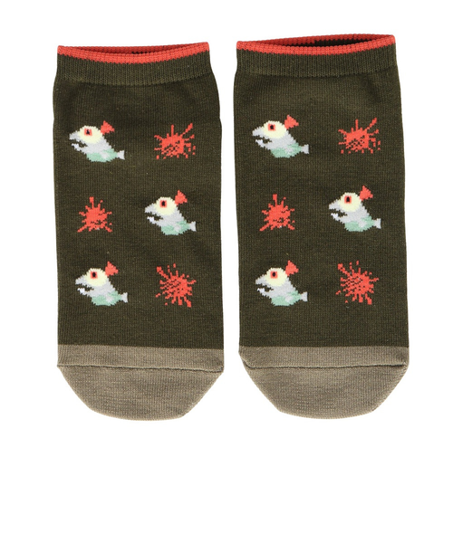 ジュニア アンクル丈ソックス スプラトゥーン インクコジャケ 総