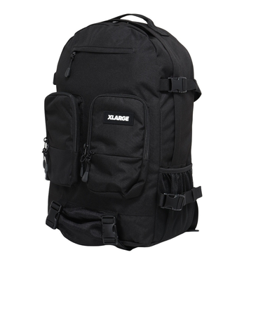 エクストララージ（XLARGE）UTILITY ダブルポケット バックパック 101253053003-BLACK