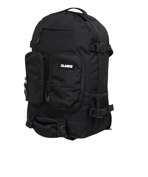 エクストララージ（XLARGE）UTILITY ダブルポケット バックパック 101253053003-BLACK