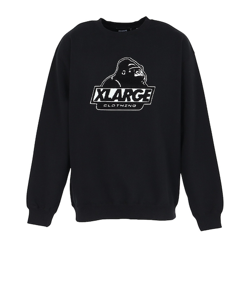 エクストララージ（XLARGE）OLD OG クルーネック スウェットシャツ 101253012002-BLACK