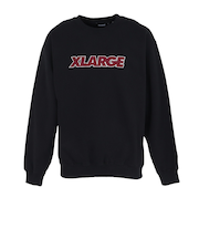 エクストララージ（XLARGE）スタンダード ロゴ クルーネック スウェットシャツ 101253012001-BLACK