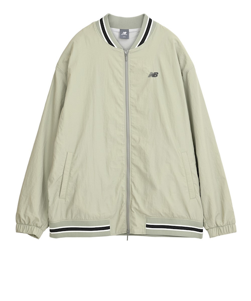 ニューバランス（new balance）バスケットボールウェア ボンバージャケット 裏地起毛メッシュ AMJ55632GAS