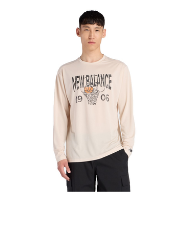 ニューバランス（new balance）バスケットボールウェア グラフィック トレーニング ロングスリーブシャツ MT53631BIS