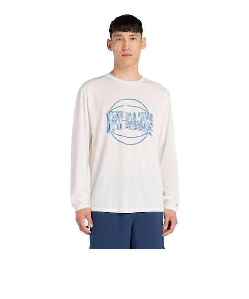 ニューバランス（new balance）バスケットボールウェア グラフィック トレーニング ロングスリーブシャツ MT53632SST