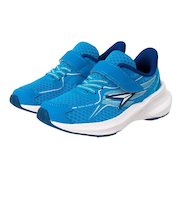 瞬足(syunsoku)ジュニアスポーツシューズ ベルクロ ベルト付き スニーカー 瞬足 ブルー SJJ2120 スポーツ