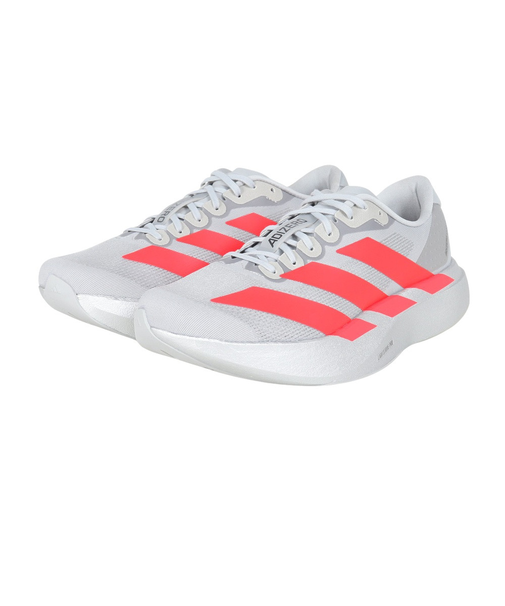 アディダス（adidas）ランニングシューズ トレーニングシューズ 部活 アディゼロ EVO SL シルバー レッド KI3381 スニーカー