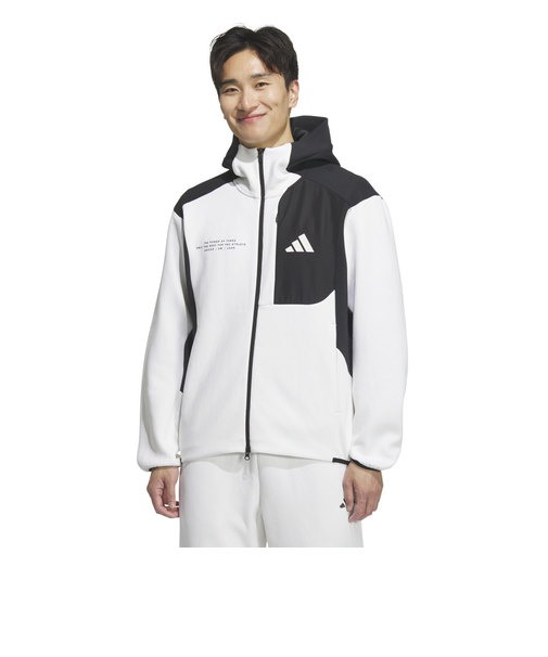 アディダス（adidas）アダプテーション レギュラーフィット フード付きフルジップトラックトップ KS489-KA1232