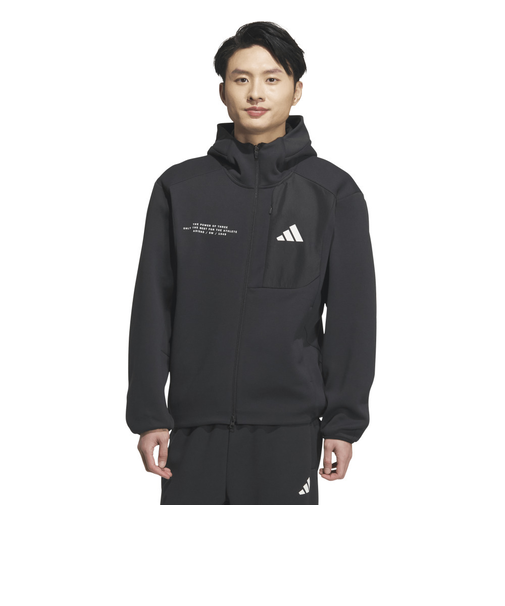 アディダス（adidas）アダプテーション レギュラーフィット フード付きフルジップトラックトップ KS489-KA1233