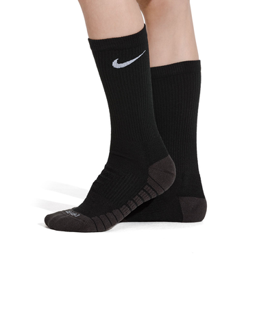 ナイキ(NIKE)靴下 キッズ エブリデイ クッションド クルー ソックス 6足組 黒 21-23cm SX6910-010