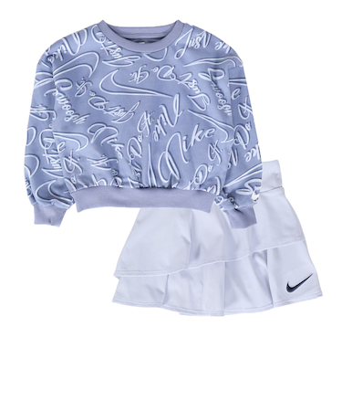 ナイキ（NIKE）ガールズ SWOOSH スウェット スコート 2点セット 36N145-BAD