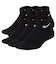 ナイキ（NIKE）靴下 キッズ エブリデイ クッションド アンクル ソックス 6足組 黒 21-23cm SX6912-010
