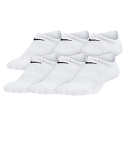 ナイキ（NIKE）靴下 キッズ パフォーマンス クッションド ノーショウ トレーニングソックス 6足組 白 21-23cm SX6911-100