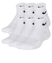 ナイキ(NIKE)靴下 キッズ エブリデイ クッションド アンクル ソックス 6足組 白 21-23cm SX6912-100