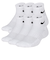 ナイキ（NIKE）靴下 キッズ エブリデイ クッションド アンクル ソックス 6足組 白 21-23cm SX6912-100