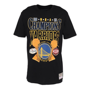 バスケットボールウェア 半袖Tシャツ WARRIO TP10214-GSWBLCK