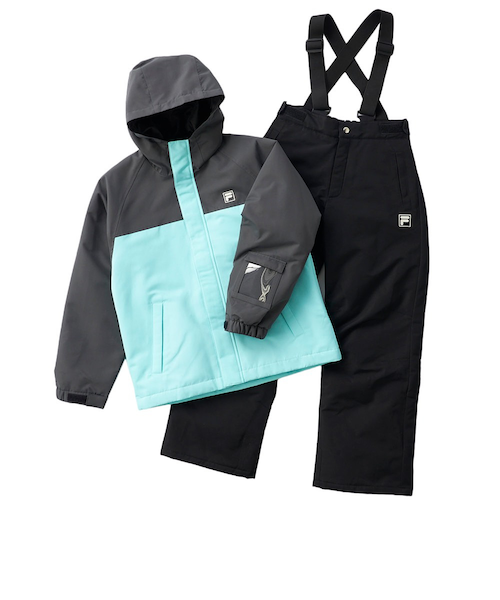 スノボフルセット　FILA キスマーク k2ボード　上下ウェア　グローブ モロー FILA フィラ スキーウェア キッズ ジュニア スノボー ロゴ 上下セット