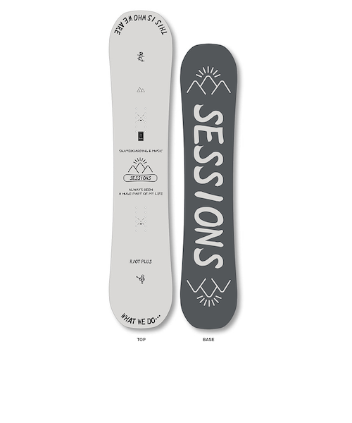 セッションズ（SESSIONS）スノーボード板 26 RIOT PLUS 25100297 WHT