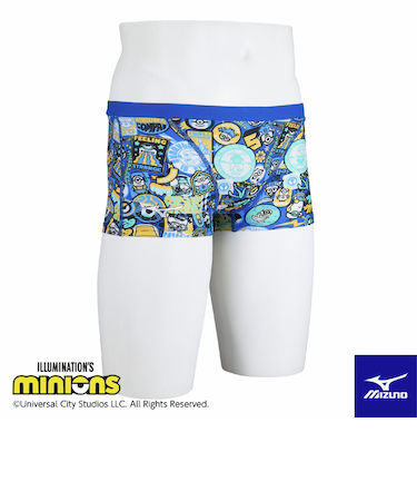 ミズノ（MIZUNO）競泳水着 ジュニア 男子 水泳 ミニオンショートスパッツ N2MBC49527