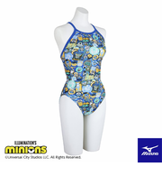 ミズノ（MIZUNO）競泳水着 ジュニア 女子 水泳 ミニオンミディアムカット N2MAC49527