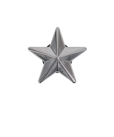 クロックス（crocs）ジビッツチャーム パンク ガンメタル スター 10015560