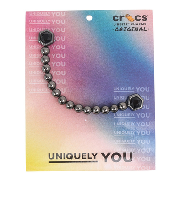 クロックス（crocs）ジビッツチャーム パンク ガンメタル チェーン 10015557