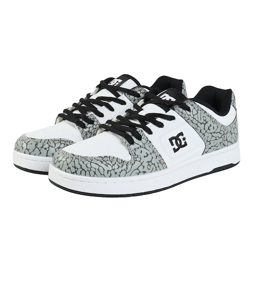 ディーシーシューズ（DC SHOES）スニーカー ボーダーシューズ マンテカ 4 SE SN ホワイト グレー 25FWDM254307WGR カジュアルシュ…