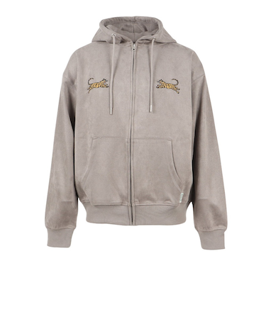 パワー・トゥ・ザ・ピープル（POWER TO THE PEOPLE）トラ スウェード ジップ フーディー 5701015-04 LGR