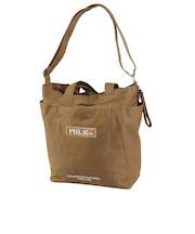 BAR AND UNDER ロゴ ビッグ キャンバストートバッグ 103201053013-BEIGE