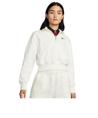 ナイキ（NIKE）スポーツウェア フェニックス フリース オーバーサイズド 1/2ジップ クロップ スウェットシャツ DQ5768-133