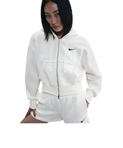 ナイキ（NIKE）NSW PHNX クロップ フルジップ フリース 長袖フーディ ルーズ フルジップ クロップ HV2427-133