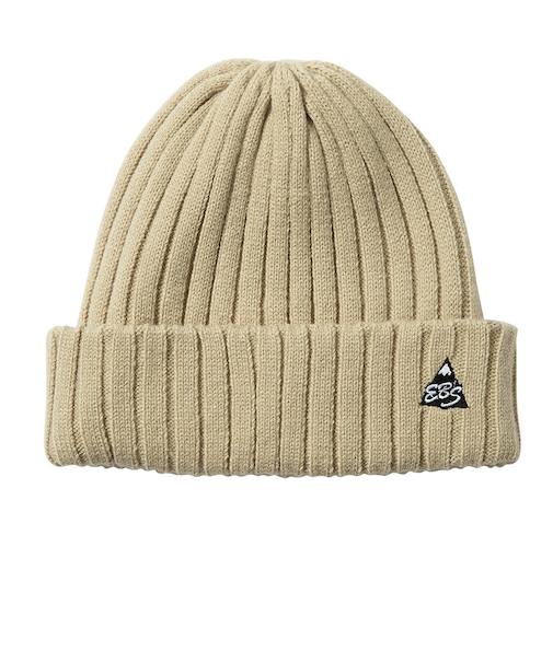 エビス（ebs）帽子 リブビーニー ベージュ 4500424-RIB BEANIE BEIGE