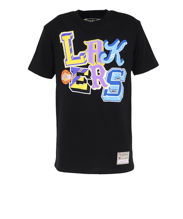 バスケットボールウェア 半袖Tシャツ LAKERS TP10213-LALBLCK