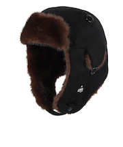 エビス(ebs)帽子 フライトキャップ ブラックニット 4500419-FLIGHT CAP BK/KNIT