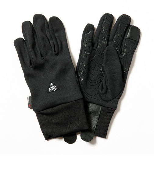 エビス（ebs）五指グローブ インナーグローブ ポーラテック グリッドインナー 4500037