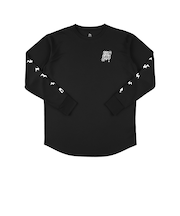 エゴザル(EGOZARU)バスケットボールウェア グロウ ホラーロゴ 長袖Tシャツ EZFW25ULS025C001