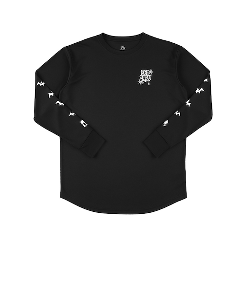 エゴザル(EGOZARU)バスケットボールウェア グロウ ホラーロゴ 長袖Tシャツ EZFW25ULS025C001