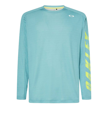 オークリー（OAKLEY）テニスウェア SLANT ロゴプリント長袖 Tシャツ 12.0 FOA408265-6GB