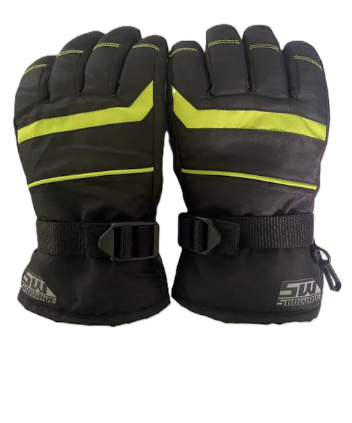 スノーウェイブ（SNOW WABE）ボーイズ 五指グローブ 25SW-001JB BKLM